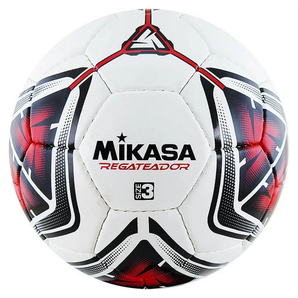 Мяч футбольный Mikasa Regateador3, белый зеленый красный, 3 — фото 1