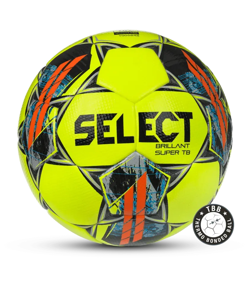 Мяч футбольный Select Brillant Super FIFA TB, желтый оранжевый голубой, 5