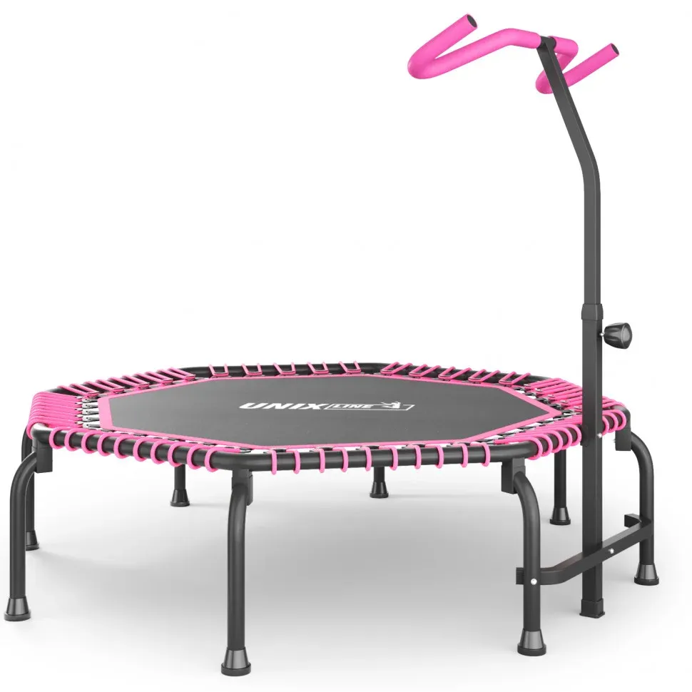 Фитнес батут UNIX Line FITNESS Premium 127 см, оранжевый зеленый синий розовый — фото 1