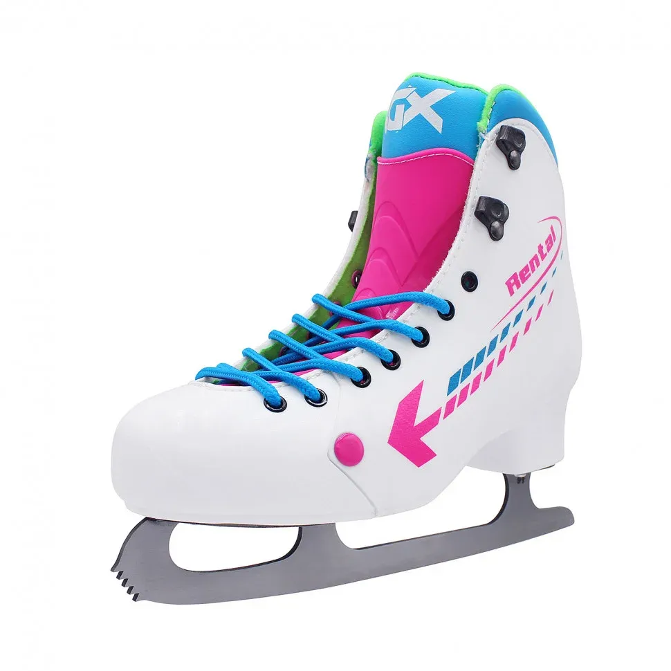 Фигурные коньки RGX-1.0 ICE-Rental белые для проката — фото 1