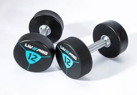 Гантели в уретане LIVEPRO Premium Urethane Dumbbells