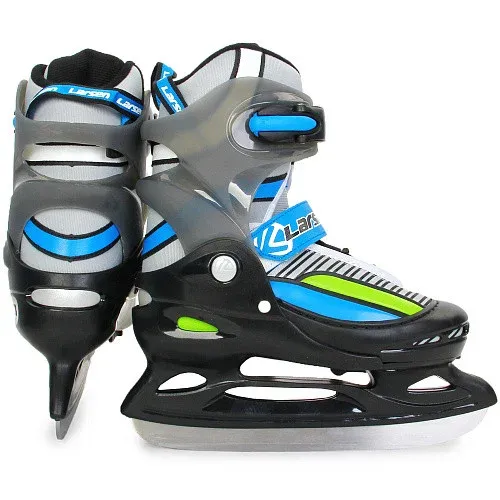 Коньки ледовые раздвижные Larsen Skyline Blue — фото 1