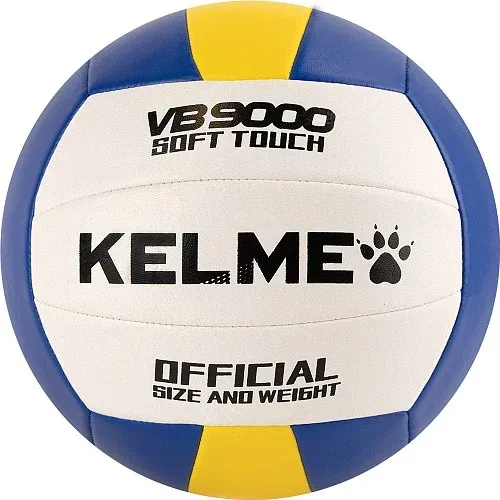 Мяч волейбольный KELME VB 9000, белый желтый синий голубой красный, 5 — фото 1
