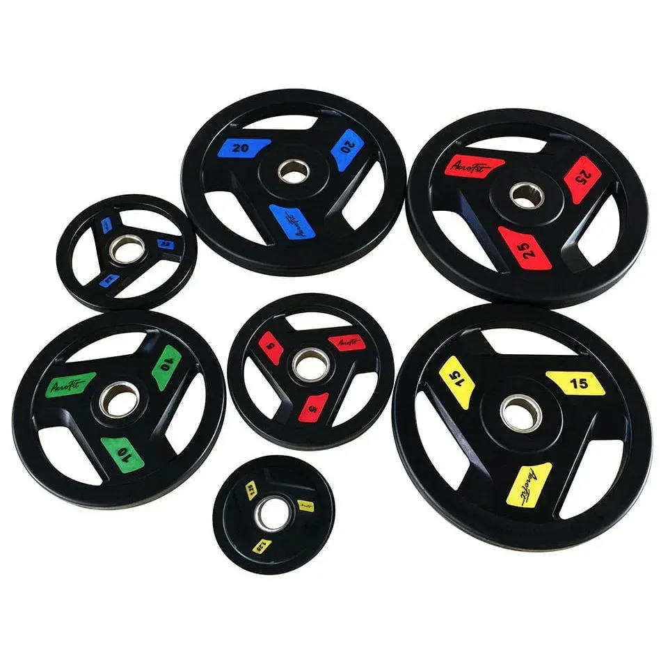 Олимпийские обрезиненные диски Aerofit AFPLC 2.5-25KG