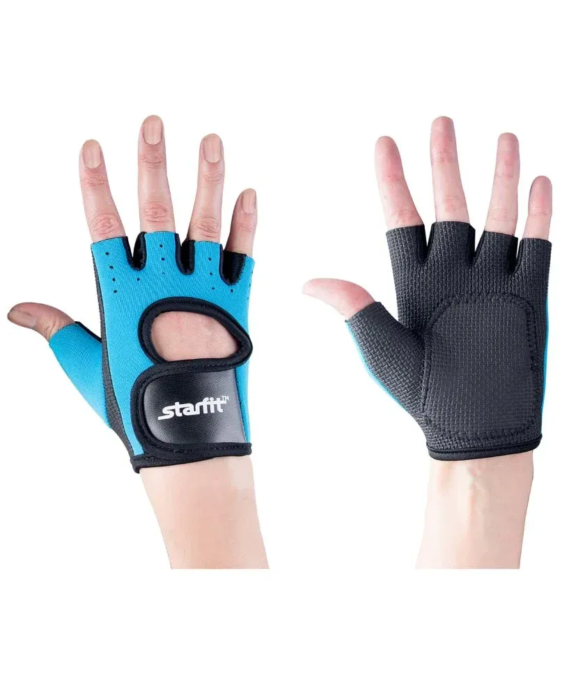 Перчатки для фитнеса Starfit SU-107 синие/черные