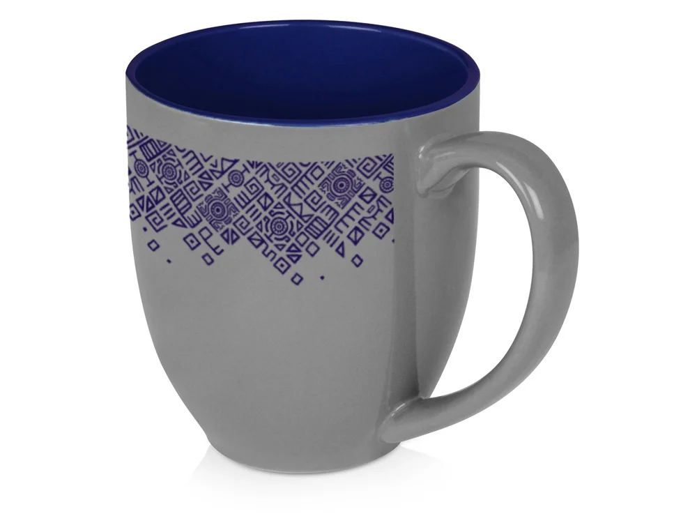 Кружка Gracy серый/темно-синий 450 мл - фото 2