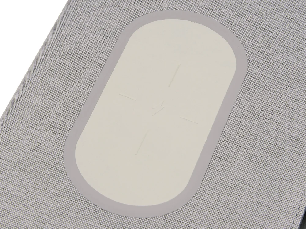 Органайзер с беспроводной зарядкой Powernote 5000 mAh светло-серый - фото 9