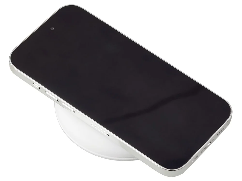 Беспроводное зарядное устройство «Disc» со встроенным кабелем 2 в 1 - фото 2