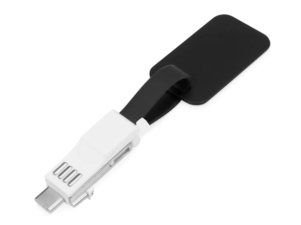 Зарядный кабель Charge-it 3 в 1 черный/белый - фото 2