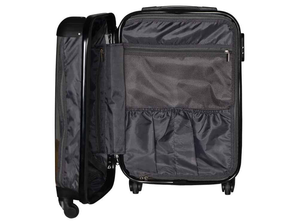 Чемодан прозрачный «Visit»  со сменной вставкой, серый/прозрачный - фото 10