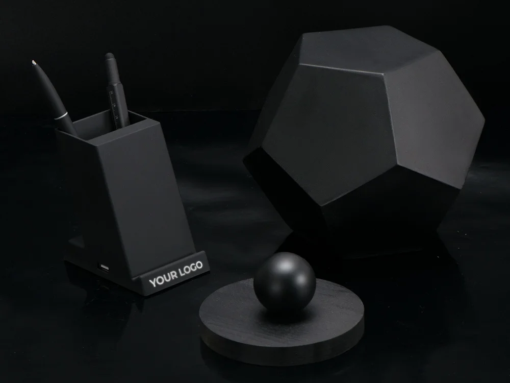 Настольное беспроводное зарядное устройство Glow Box черный - фото 14