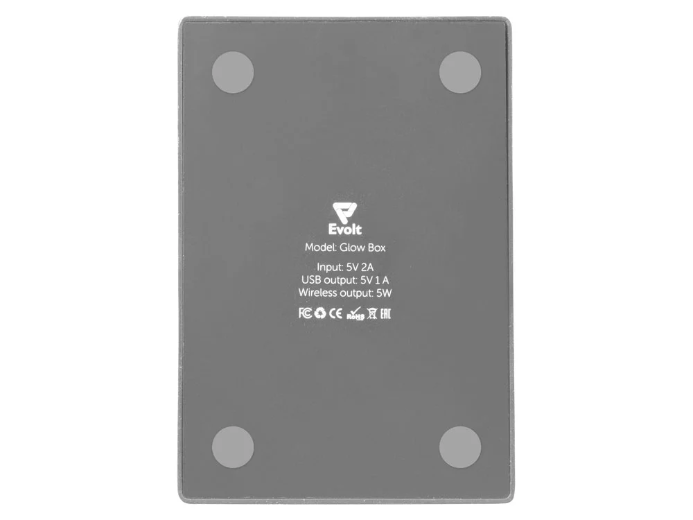 Настольное беспроводное зарядное устройство Glow Box серый - фото 9