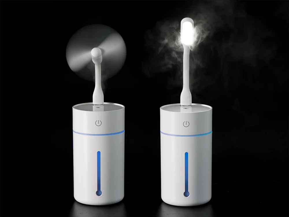 USB увлажнитель воздуха с двумя насадками Sprinkle белый 320 мл - фото 13