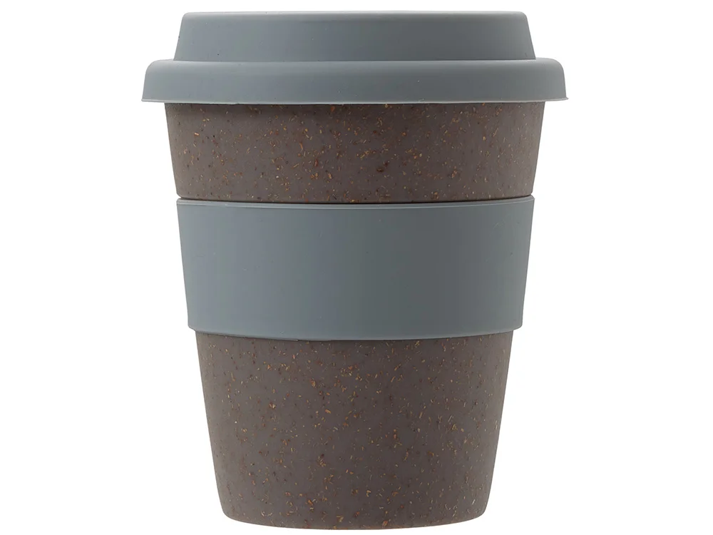 Стакан из бамбукового волокна Café серо-коричневый/серый 350 мл - фото 4