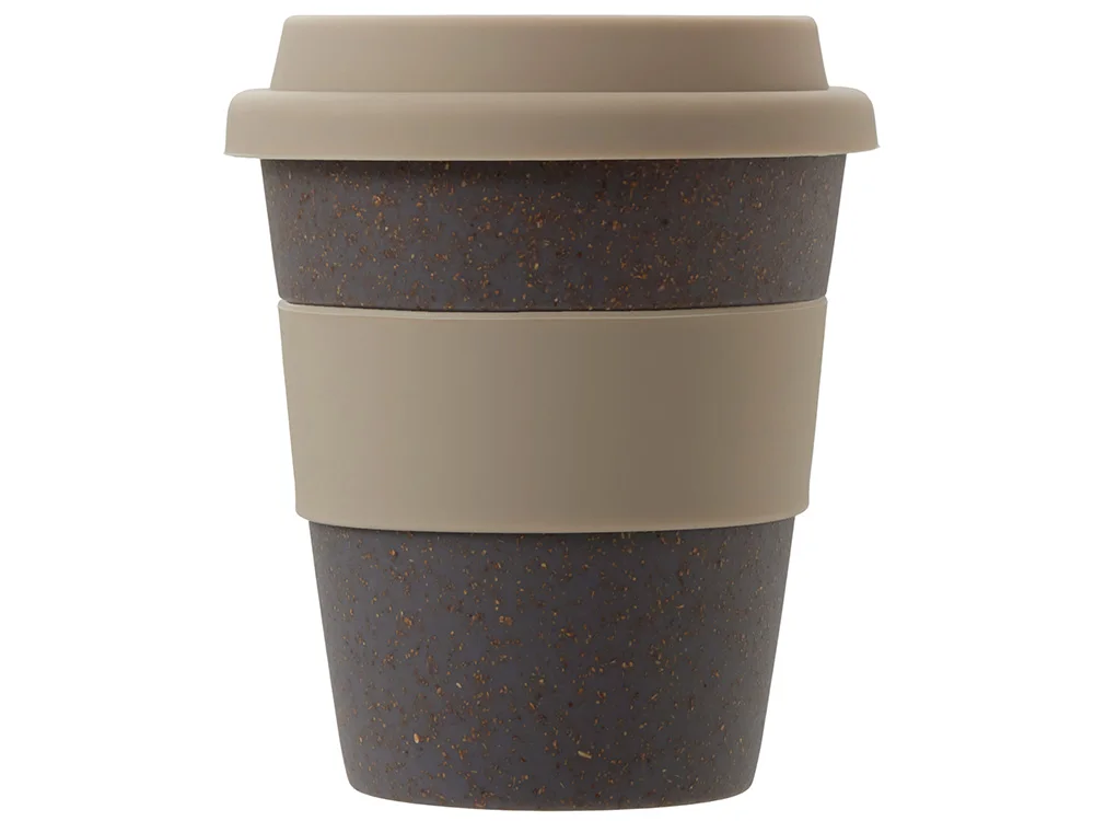 Стакан из бамбукового волокна Café серо-коричневый/бежевый 350 мл - фото 5