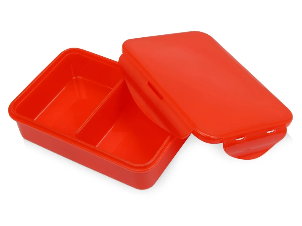 Герметичный ланч-бокс Foody с двумя секциями красный 650 мл - фото 3