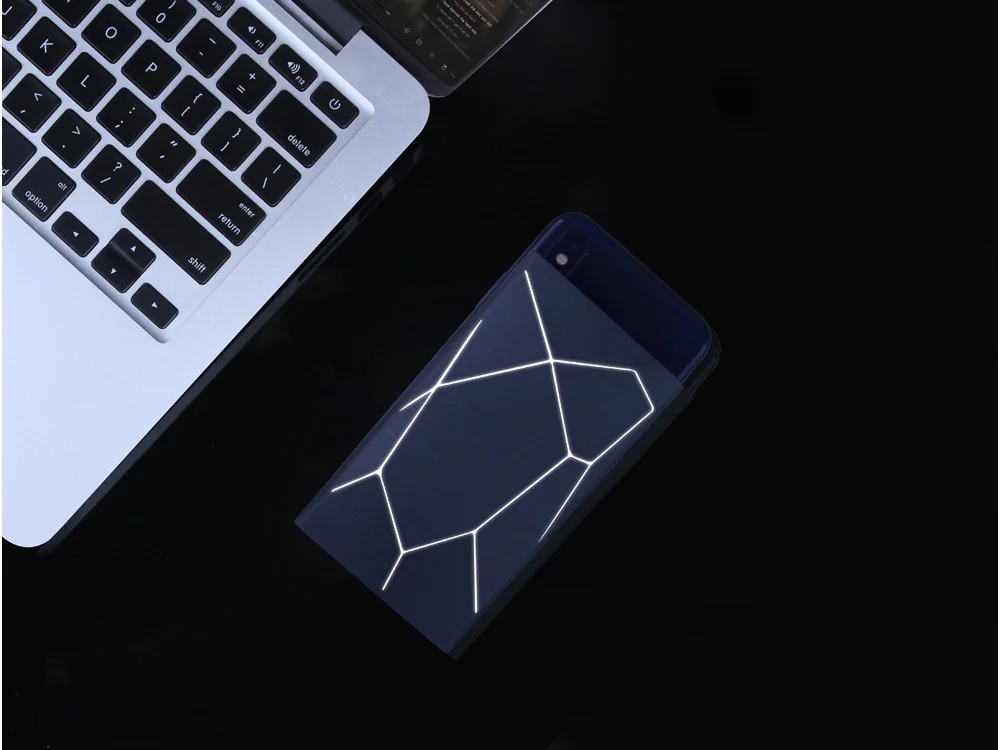 Внешний беспроводной аккумулятор Geo Wireless с подсветкой лого 5000 mAh черный - фото 6