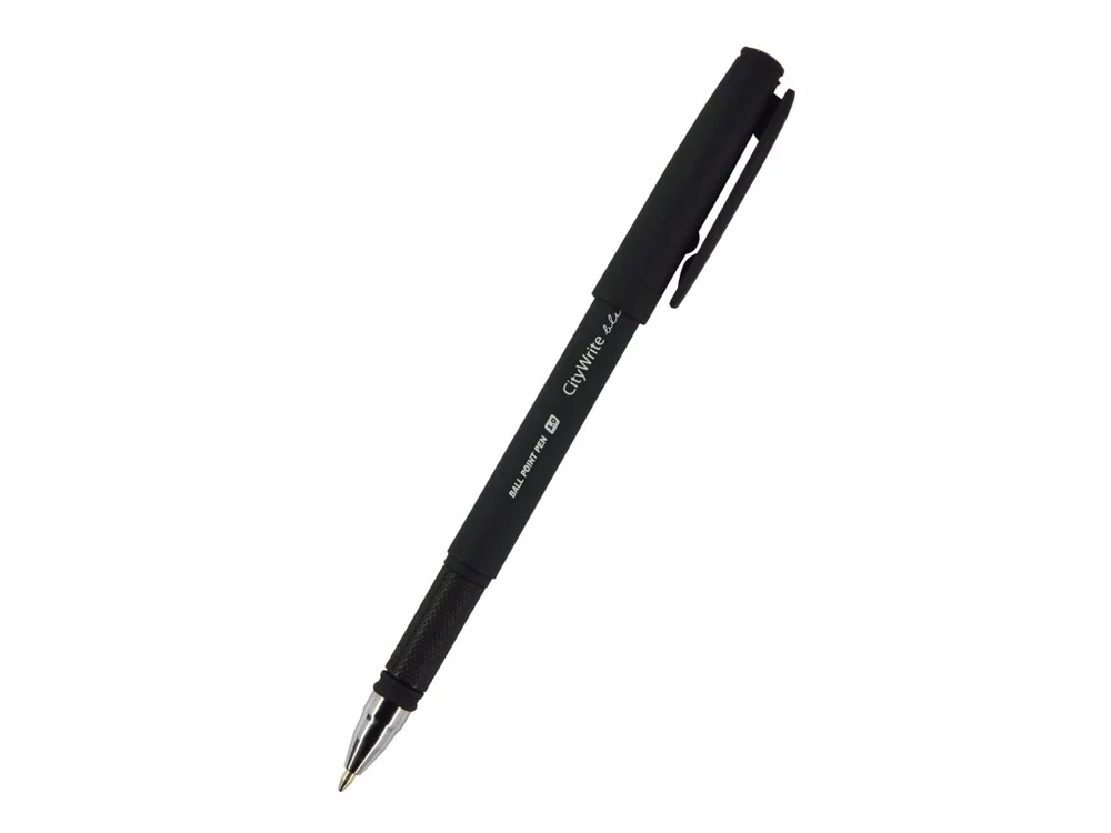 Ручка пластиковая шариковая CityWrite Black - фото 1