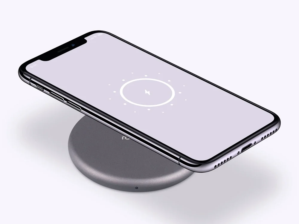 Беспроводное зарядное устройство NEO Q1 Quick серый - фото 5