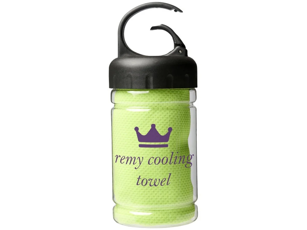 Охлаждающее полотенце «Remy» в контейнере, лайм - фото 3