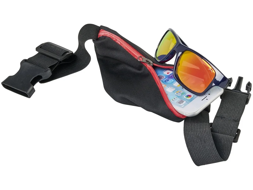 Сумка на пояс «Nicolas», красный/черный - фото 4