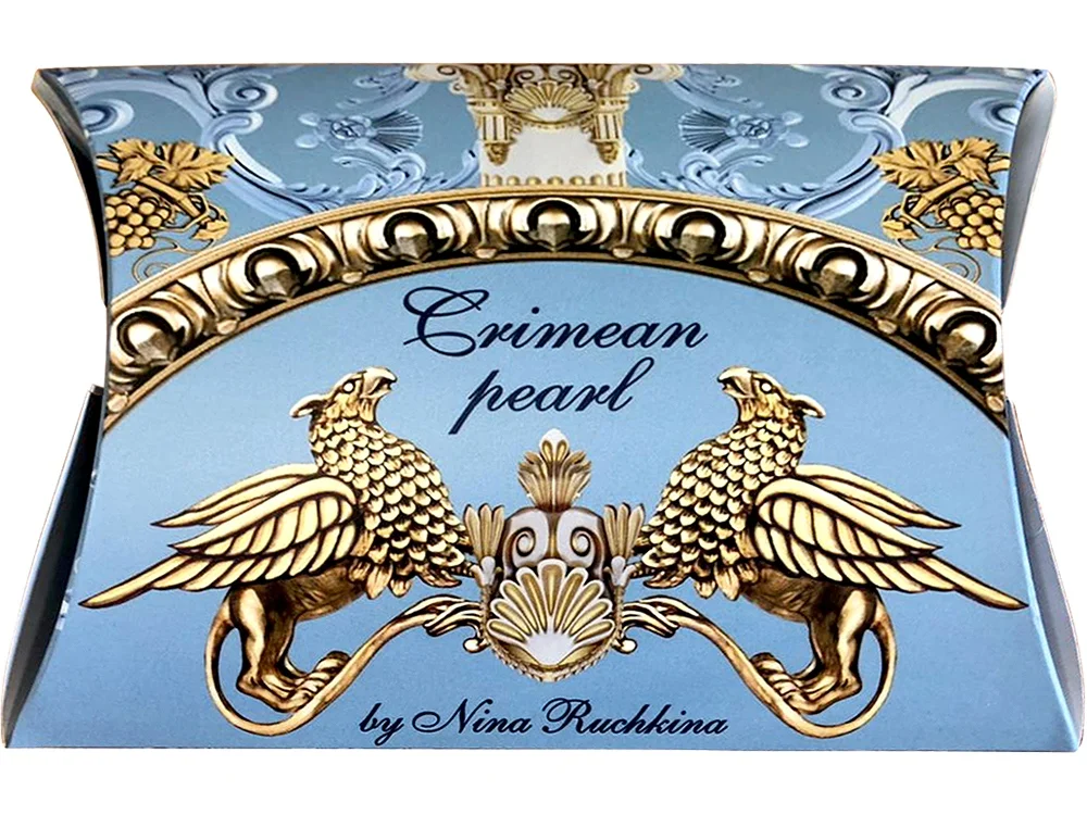 Платок «Жемчужина Крыма», голубой, золотистый - фото 5