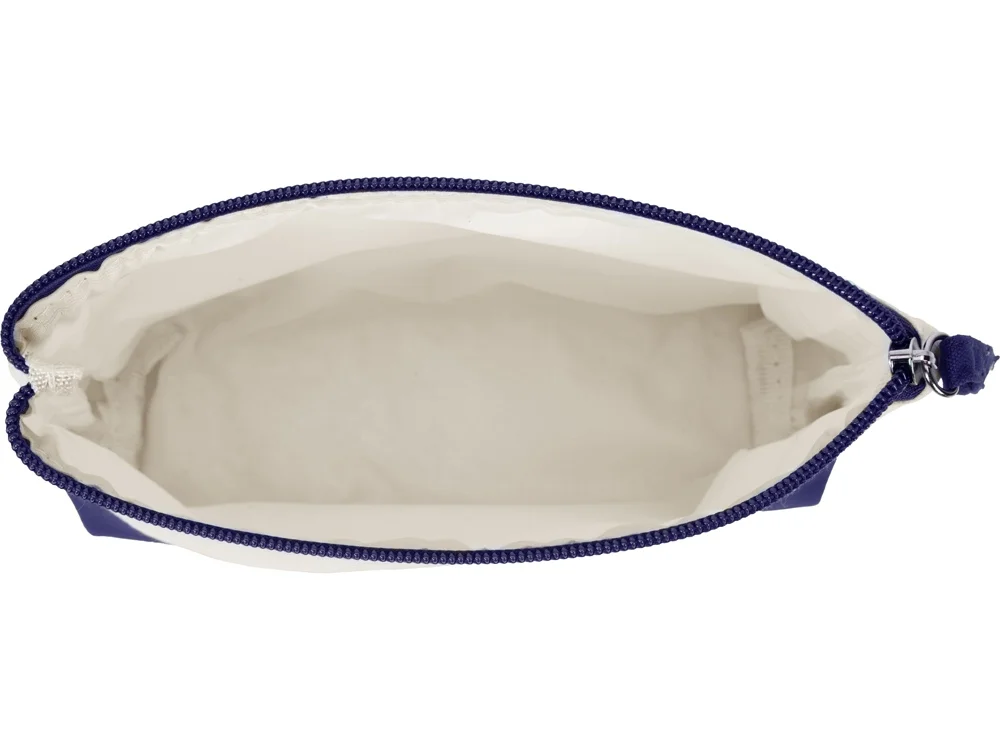 Косметичка хлопковая «Cotton», белый/синий - фото 3