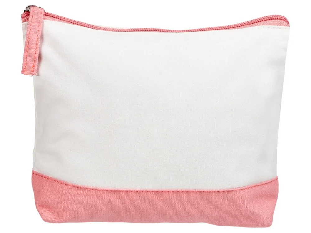 Косметичка хлопковая «Cotton», белый/пыльно-розовый - фото 3