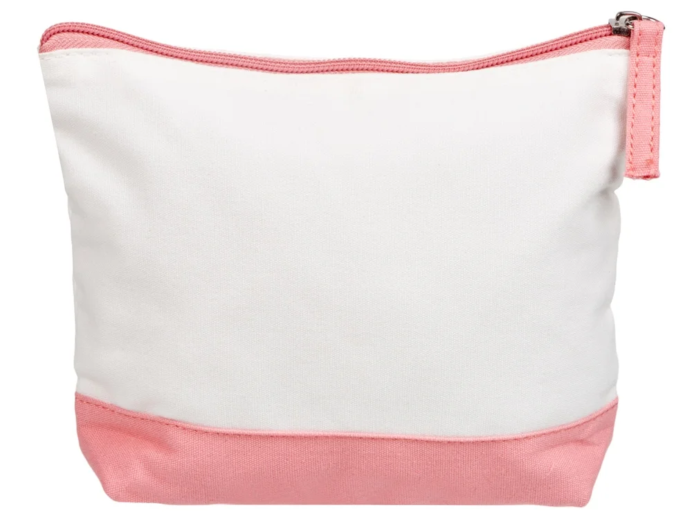 Косметичка хлопковая «Cotton», белый/пыльно-розовый - фото 4