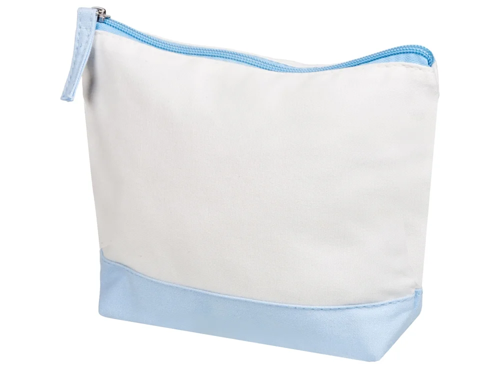 Косметичка хлопковая «Cotton», белый/голубой - фото 2
