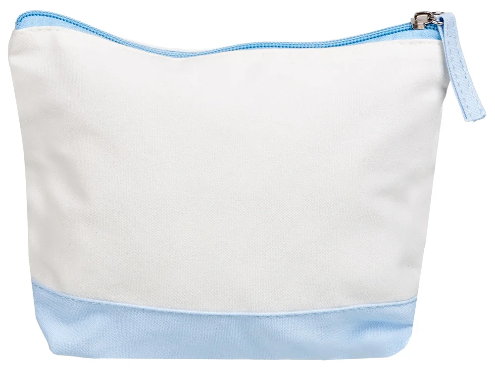 Косметичка хлопковая «Cotton», белый/голубой - фото 4