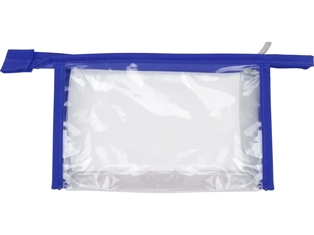 Прозрачная пластиковая косметичка «Lucy», синий/прозрачный - фото 2