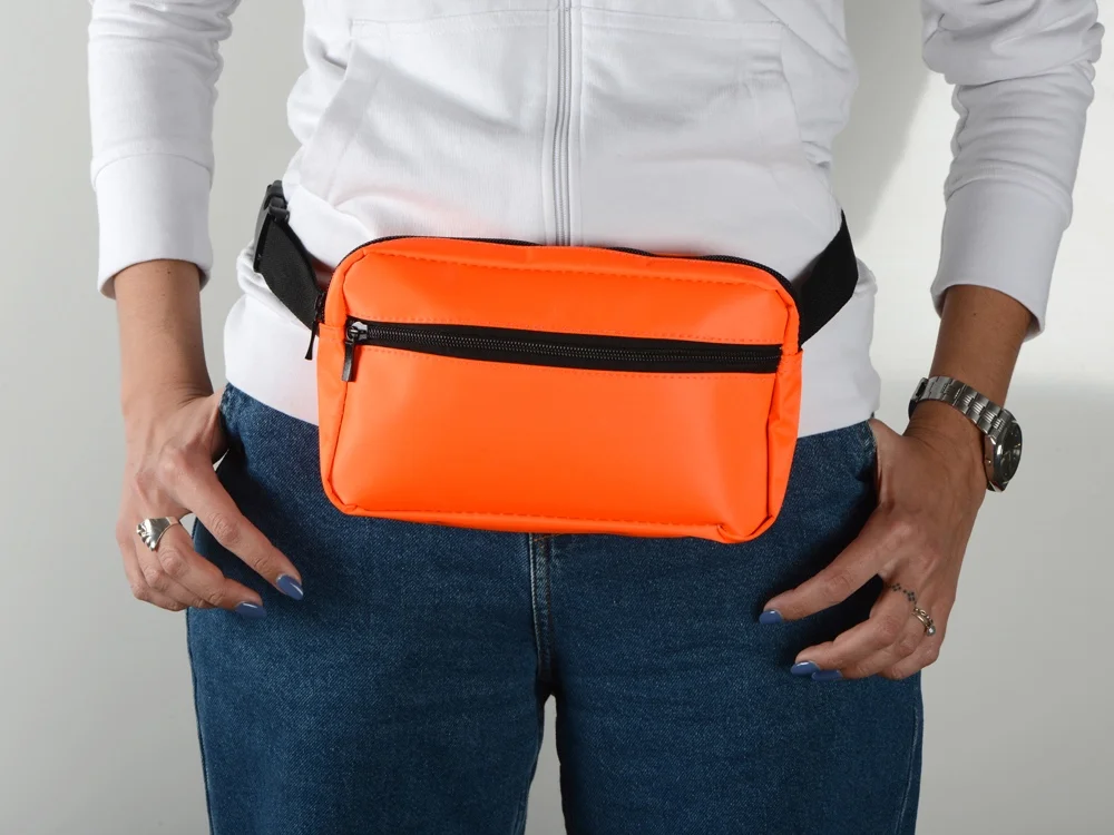 Cумка на пояс Flossy неоновый оранжевый - фото 6