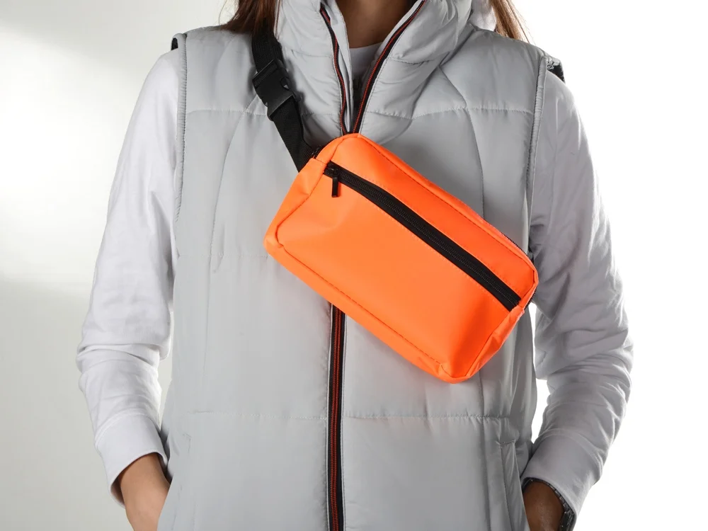 Cумка на пояс Flossy неоновый оранжевый - фото 7