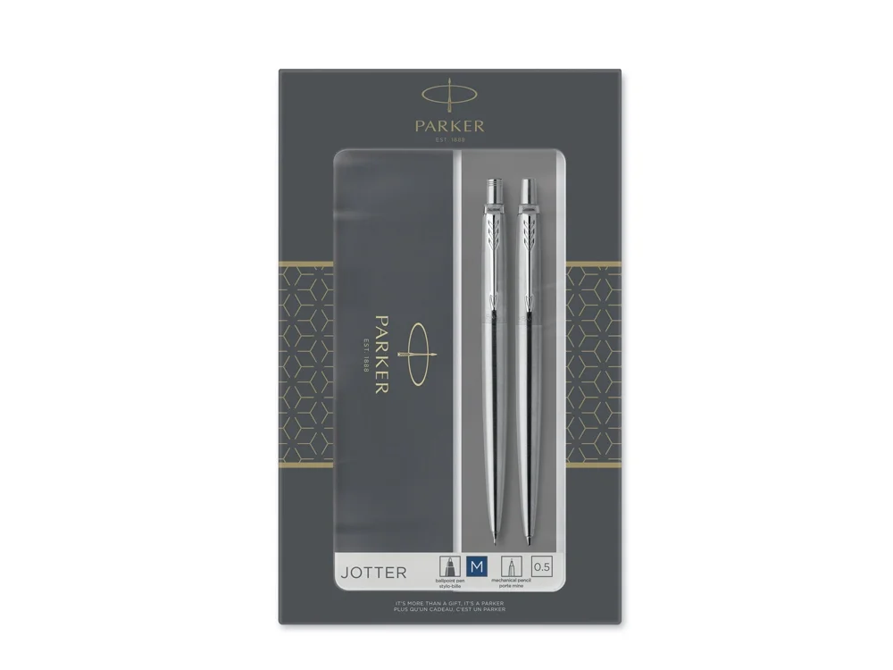 Набор Parker Jotter Core Stainless Steel CT ручка шариковая карандаш механический