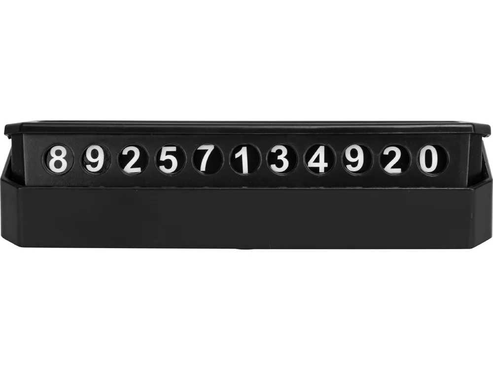 Табличка «Tempark» с номером телефона для временной парковки, черный - фото 7