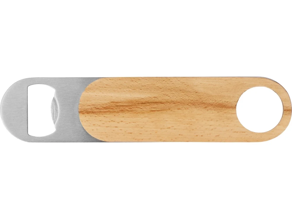 Деревянная открывалка «Sagano», натуральный, серебристый - фото 2