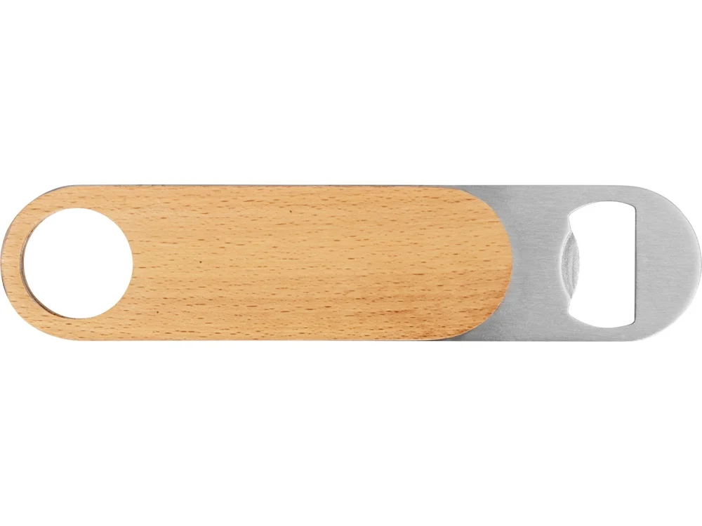 Деревянная открывалка «Sagano», натуральный, серебристый - фото 3