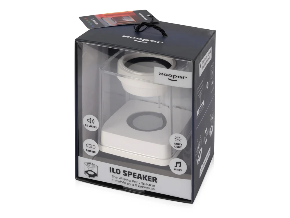Портативная колонка «iLO Speaker», 10 Вт, белый, прозрачный - фото 13