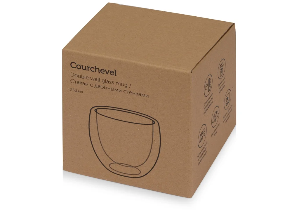Стакан с двойными стенками Courchevel прозрачный 250 мл - фото 5