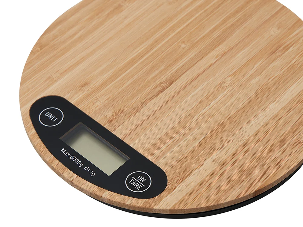 Бамбуковые кухонные весы Scale натуральный - фото 3