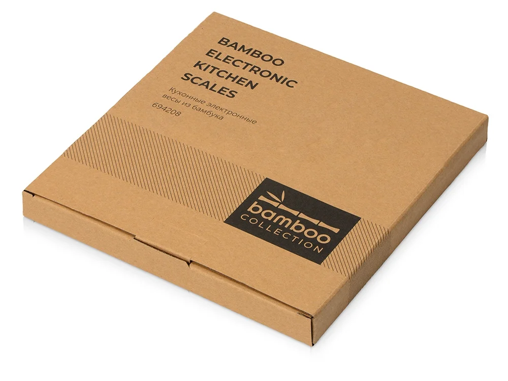 Бамбуковые кухонные весы Scale натуральный - фото 5