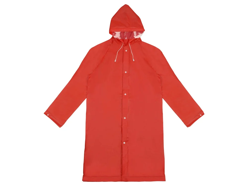 Дождевик «Hawaii» c чехлом унисекс, красный, XS-S - фото 3