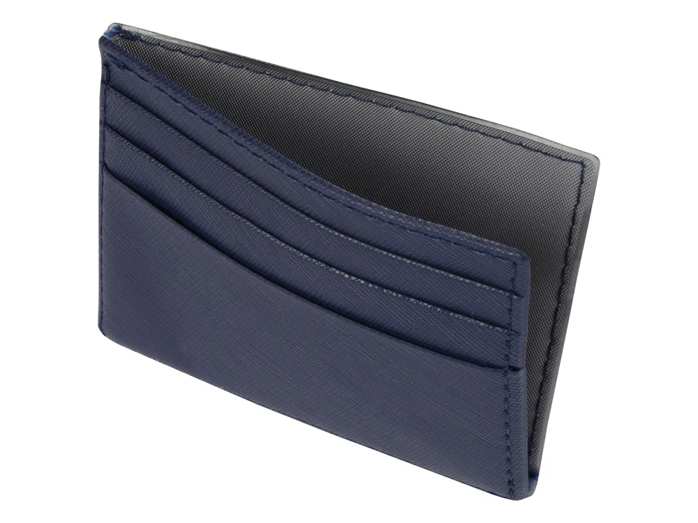 Чехол для карточек и купюр «Weekend», темно-синий - фото 4