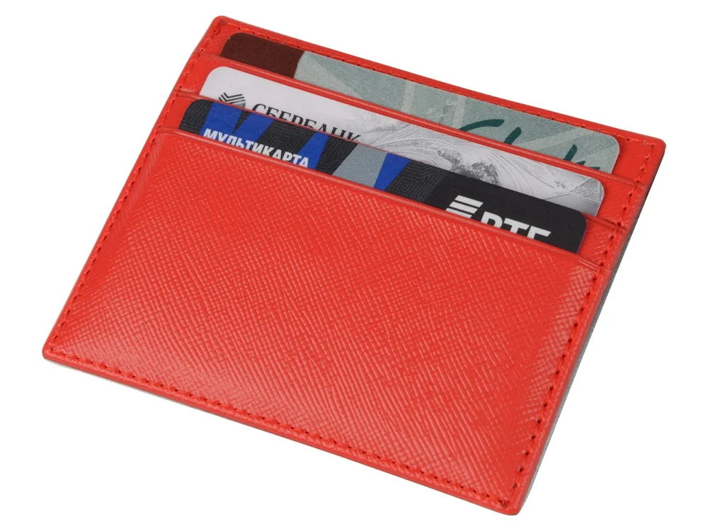 Чехол для карточек и купюр Weekend красный - фото 3