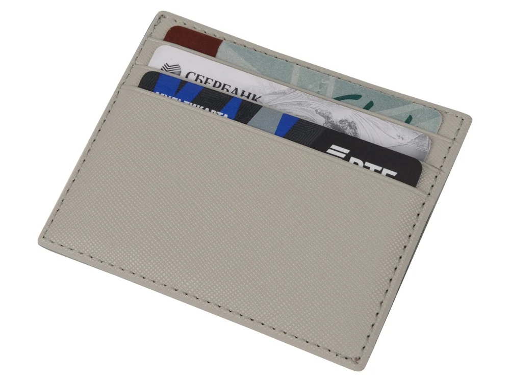 Чехол для карточек и купюр Weekend серый - фото 3