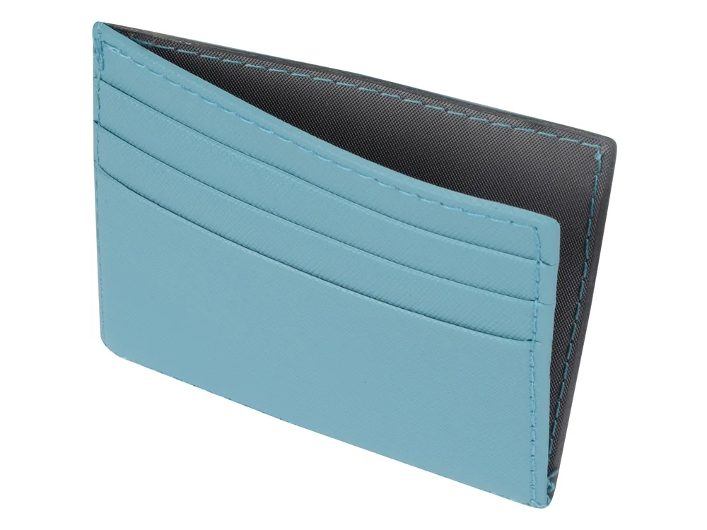 Чехол для карточек и купюр «Weekend», голубой - фото 4