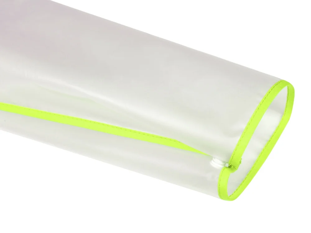 Дождевик «Providence» c чехлом, унисекс, прозрачный/зеленый, M-L - фото 4