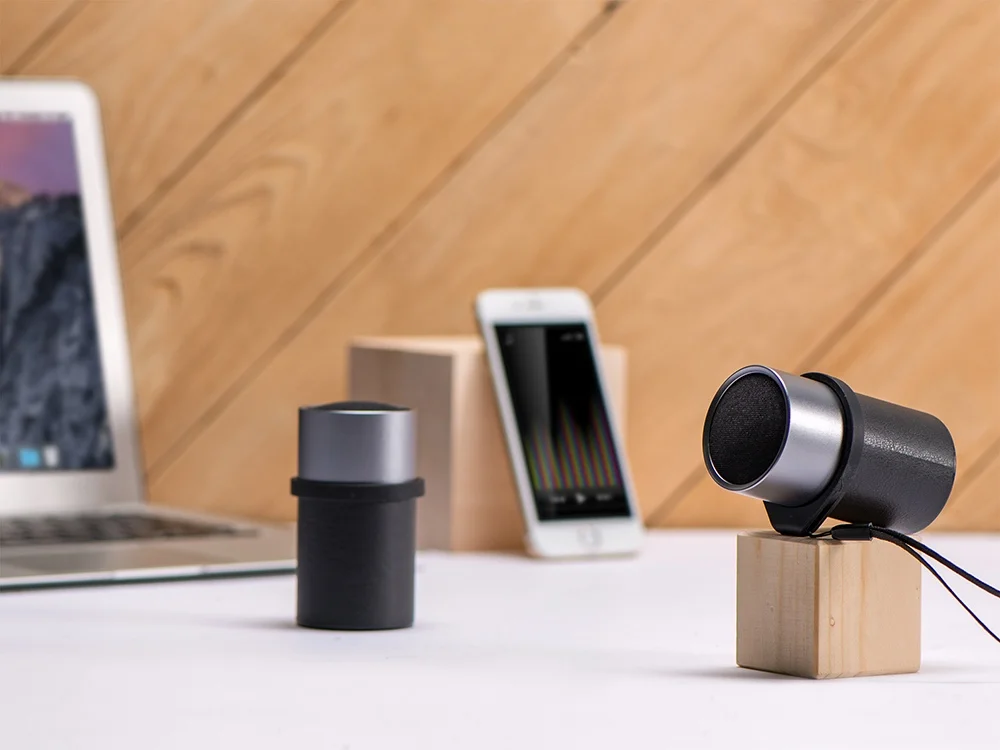 Портативные парные TWS колонки «Mates», черный, серебристый, синий - фото 8