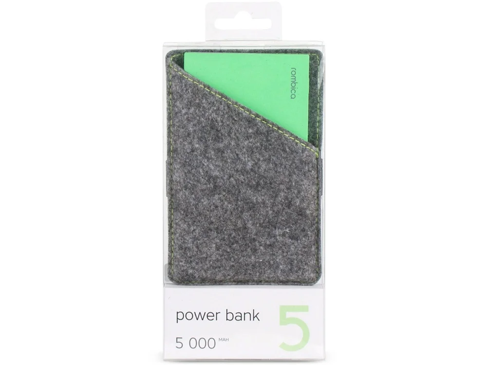 Внешний аккумулятор NEO NS50L 5000mAh серый/салатовый - фото 5